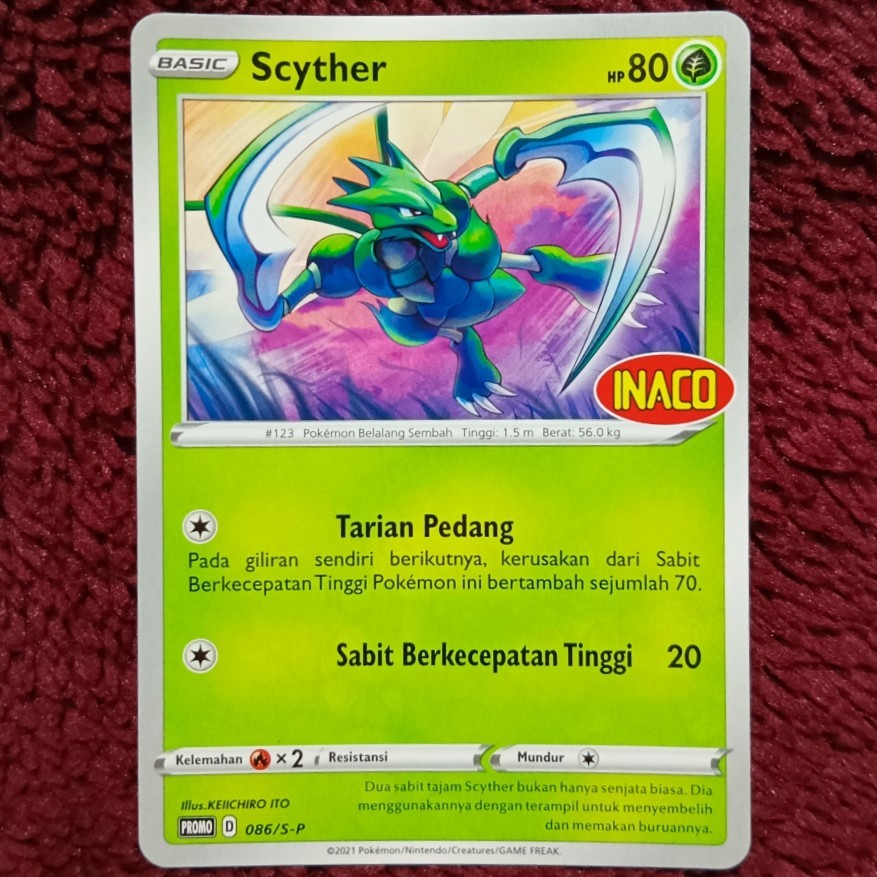 Scyther Promo INACO 086/S-P - Pokemon TCG Indonesia