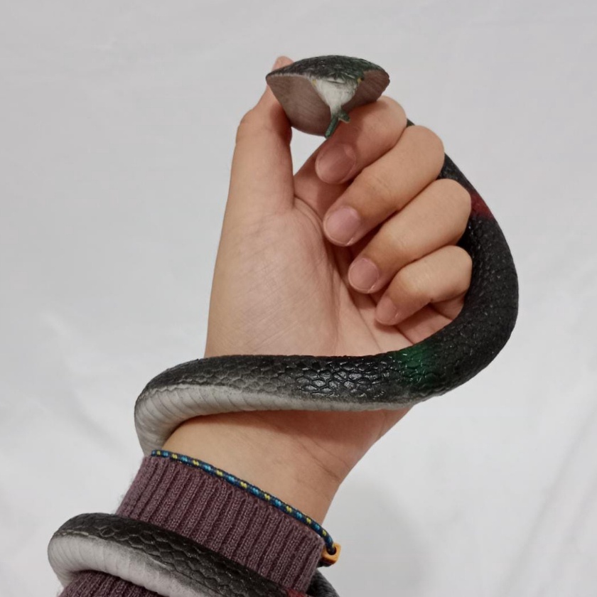 berkualitas Mainan anak ularularan kobra karet