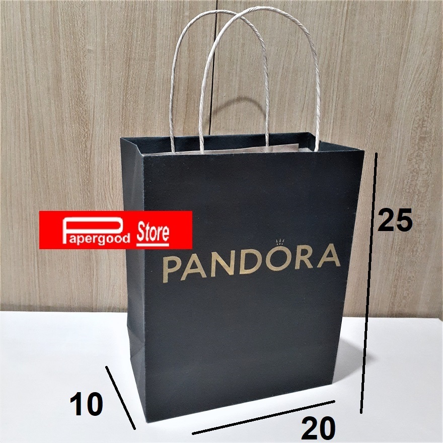 

Paper bag Pandora small Black 2 sisi 20 x 25 x 10 cm