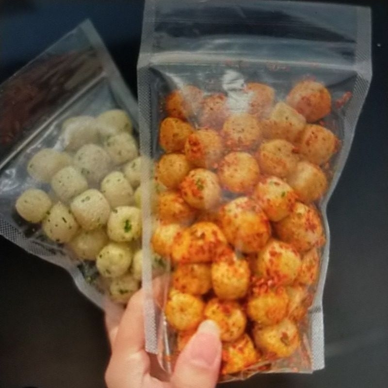 

cimol kering pedas daun jeruk