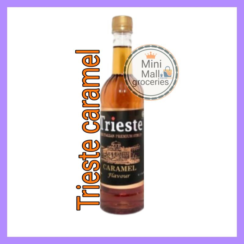 

syrup trieste caramel 650ml / sirup trieste rasa caramel 650 ml