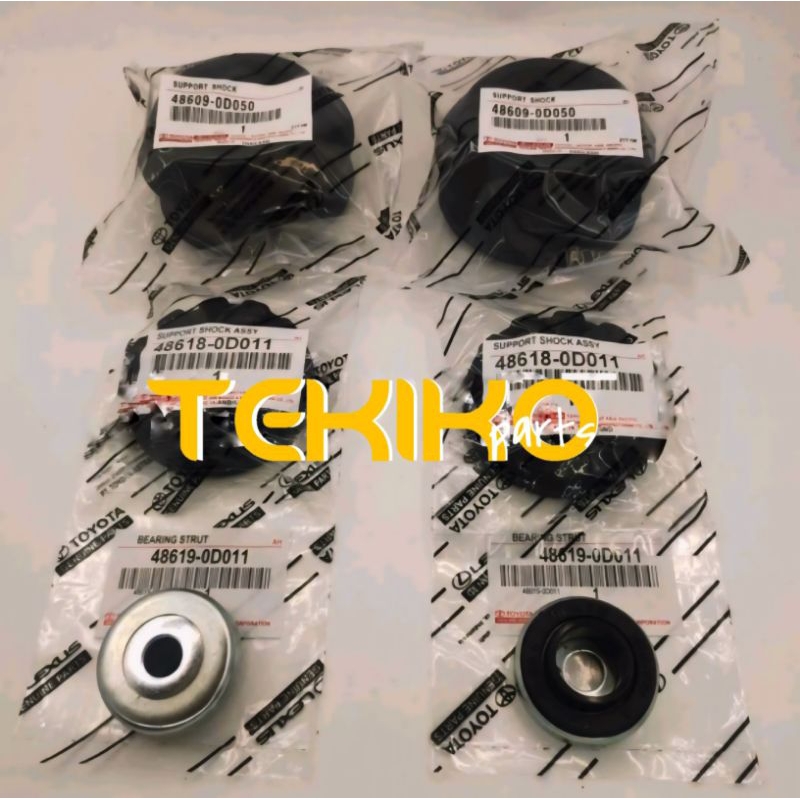 KARET SUPPORT SHOCK SET TATAKAN DAN BEARING SUPPORT VIOS GEN 2 ( 1 SET ) 6 PCS