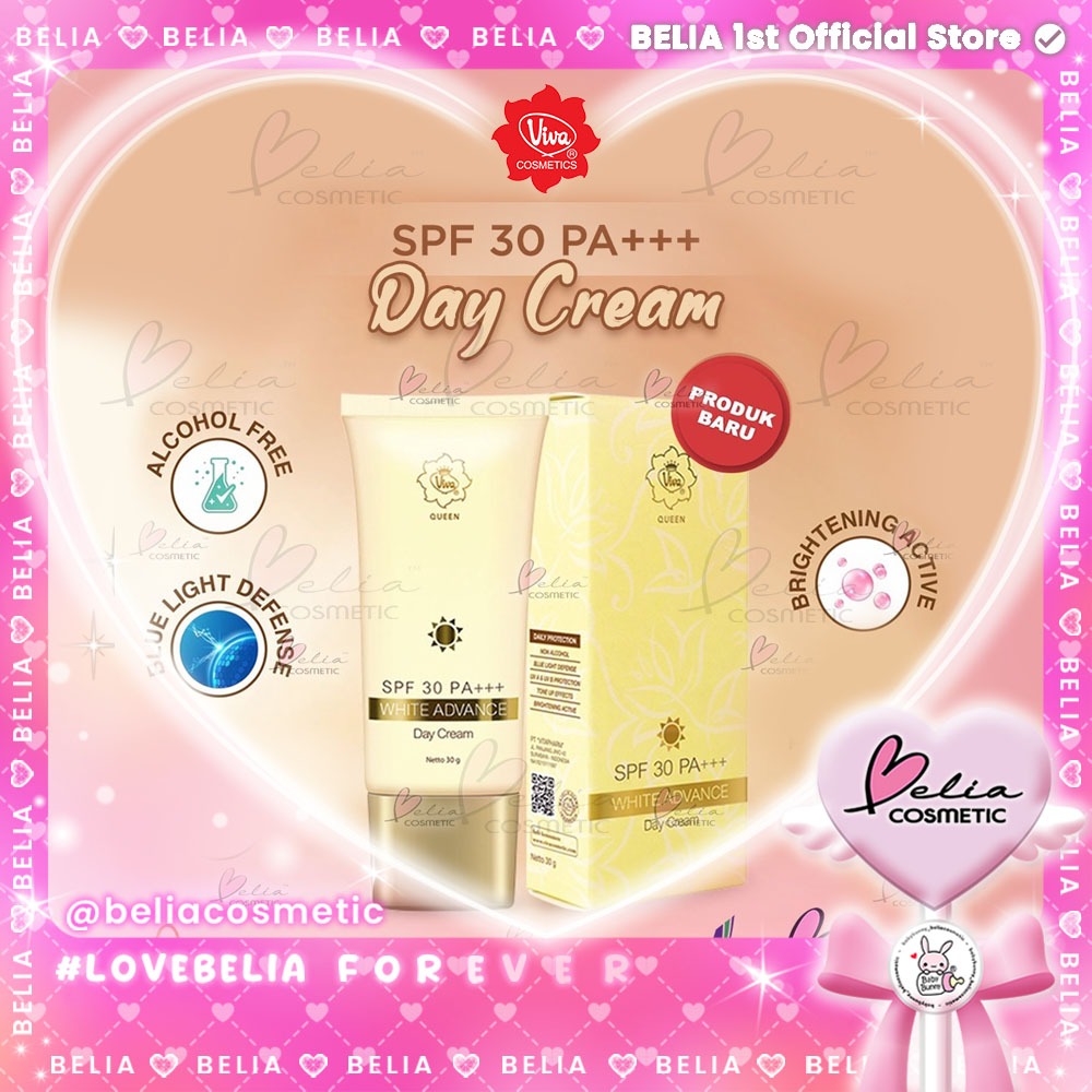 ❤ BELIA ❤ VIVA QUEEN Multiactive White Advance Day Cream SPF 30 PA+++ 30g | Krim Siang Vit C (✔BPOM)