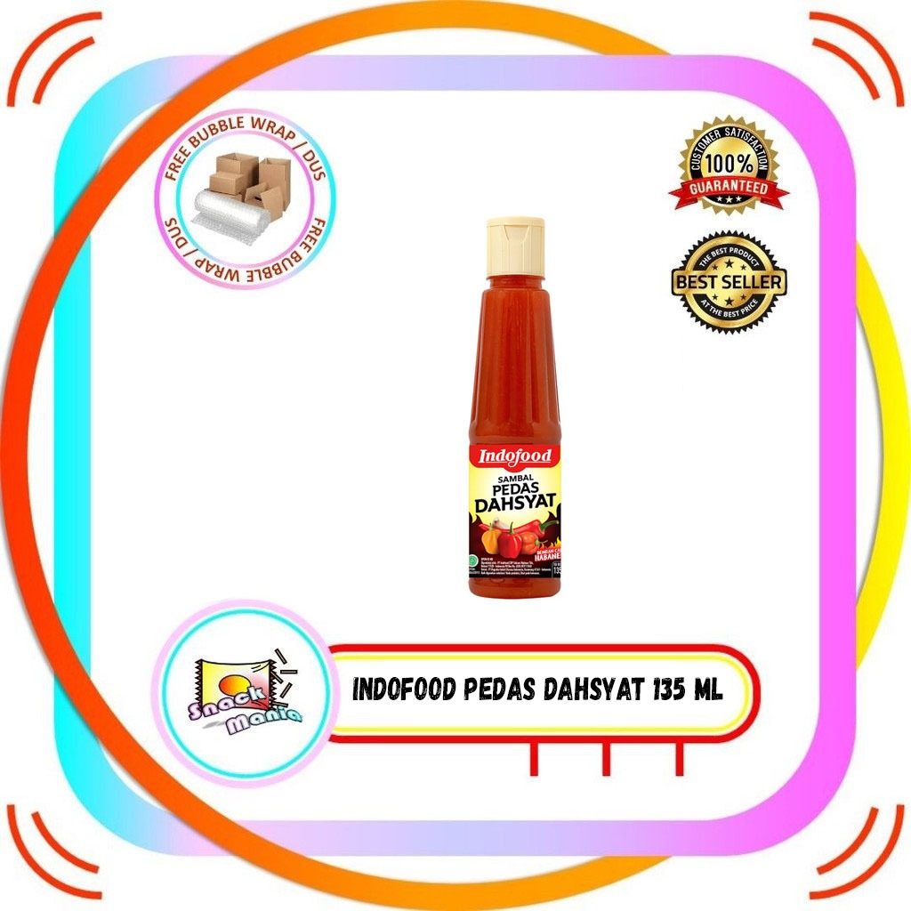 

Indofood Saus Sambal Pedas Dahsyat 135 ml Saos Hot Chili Sauce