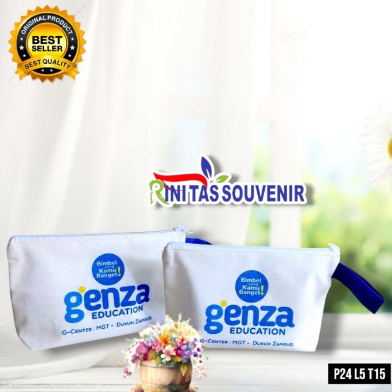 

Souvenir pernikahan blacu Pouch blacu resleting Dompet blacu