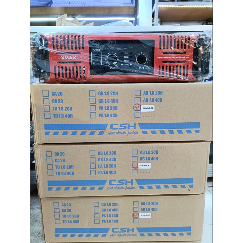 BOX POWER AMPLIFIER 2 CHANNEL XMAX 3U BOX POWER XMAX