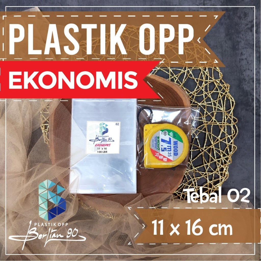 Plastik Opp lem Uk 11x16 cm isi 100 Lembar Termurah Tebal 02 Micron / Plastik Opp 11x16 cm Seal / Pl