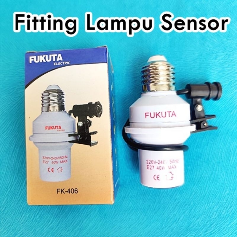 Fitting Sensor Lampu Otomatis Mati nyala sendiri