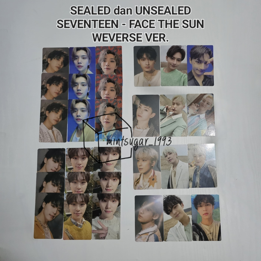 [ Ready Stock SEALED / UNSEALED ] Seventeen - 4th Album Face The Sun Weverse Ver Albums unscanned [ 