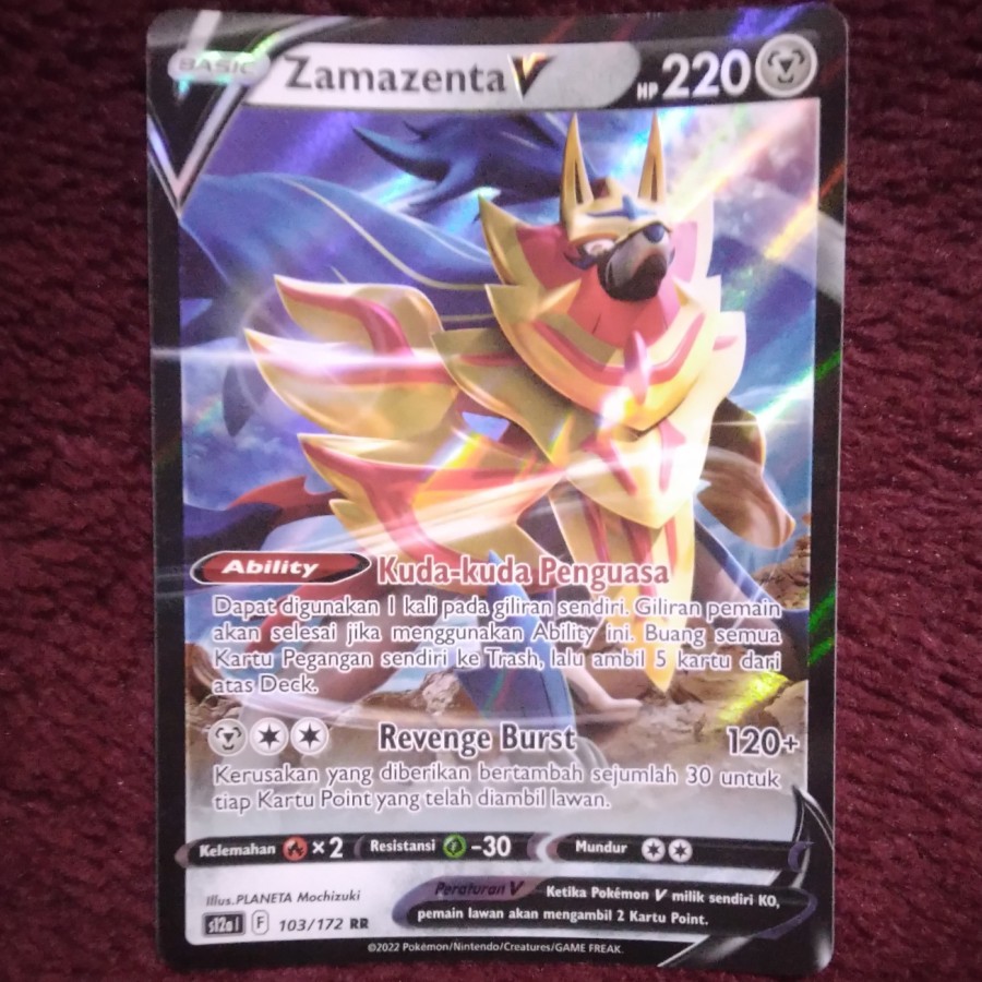 Zamazenta V RR s12a - Pokemon TCG Indonesia foil holo