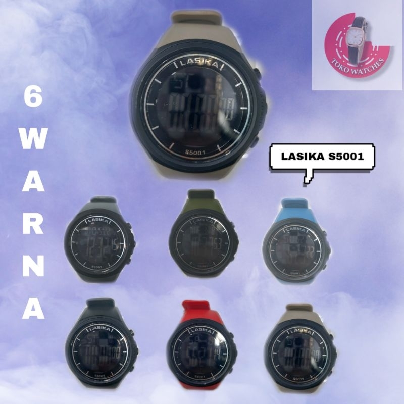 TOKO WATCHES -  (ORI) JAM TANGAN PRIA LASIKA S5001 ANTI AIR (TERMASUK BOX)