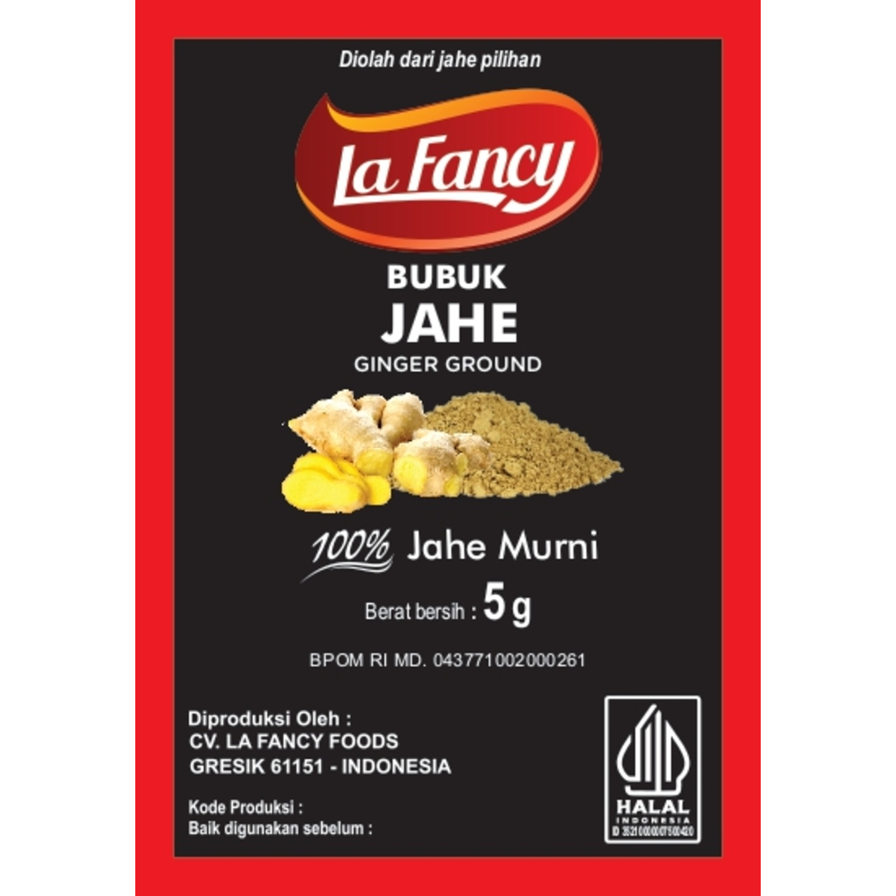 

La Fancy Foods Jahe Bubuk 100% Murni 5gr