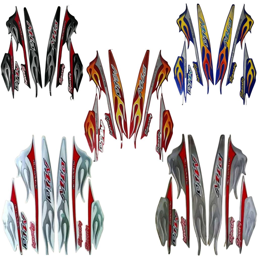Striping original motor Yamaha Mio Sporty Tahun 2006
