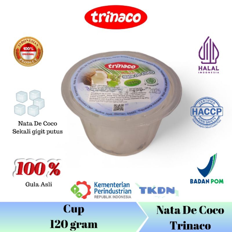 

TRINACO Nata De Coco Cup 120gr (1 dus isi 30)
