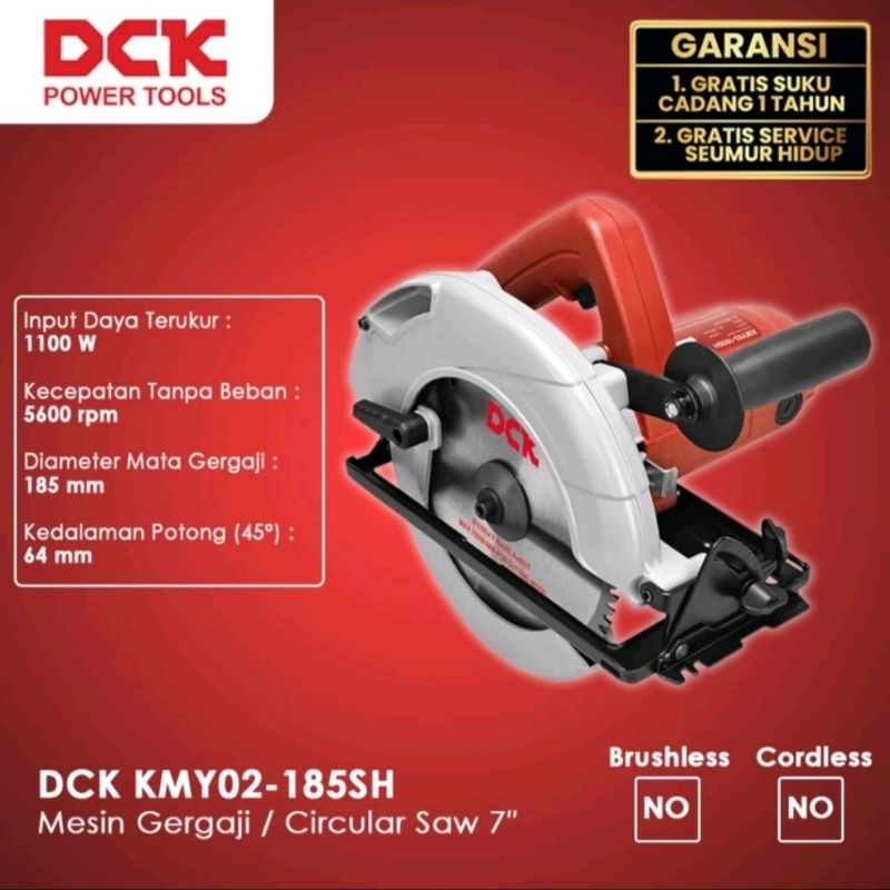 Mesin Circular Saw Listrik DCK KMY02-185SH
