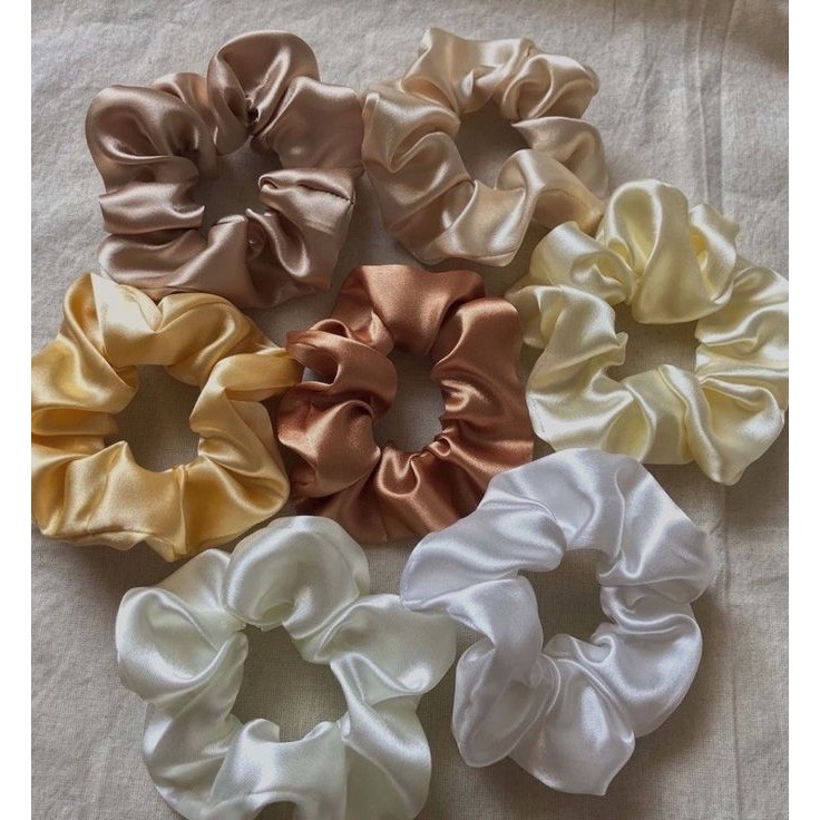 Scrunchie Satin - Ikat Rambut Korea Style - Cepol Hijab
