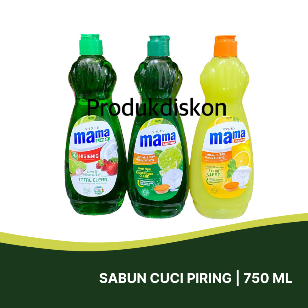 MAMA LEMON / LIME Sabun Cuci Piring Botol 750ml
