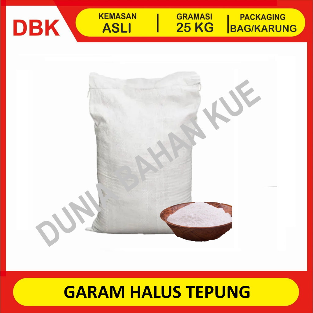 

(KHUSUS INSTANT/GOSEND) GARAM TEPUNG REFINA - 1 BAG 25 KG / GARAM HALUS TEPUNG BERYODIUM