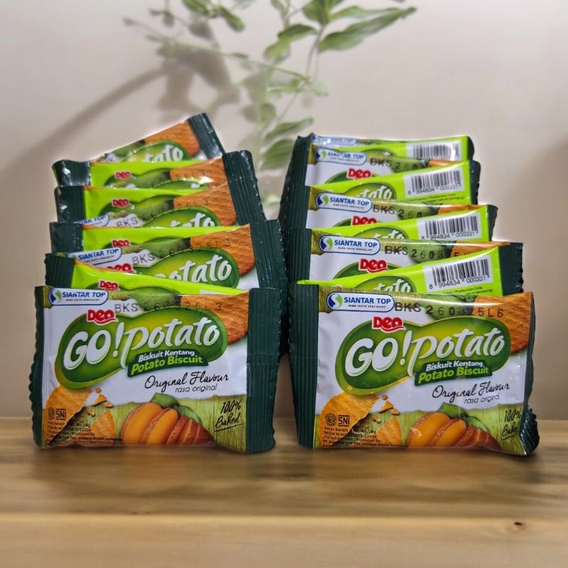 

Go Potato Biskuit Kentang Renceng 1 pak isi 20 pcs