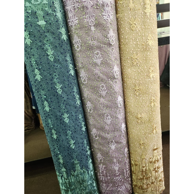 TULLE SUMBA ETHNIC/BAHAN KAIN TULLE BORDIR/KAIN BRUKAT TILLE