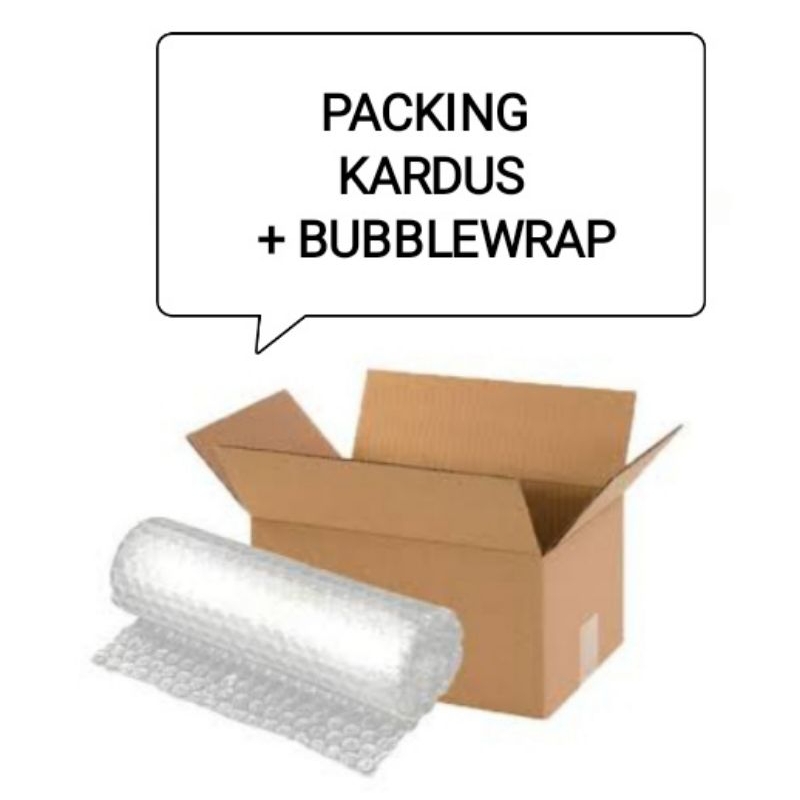 

packing kardus + bubblewrap