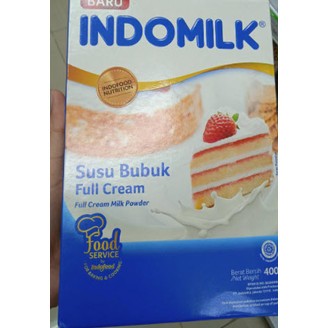 

SUSU BUBUK FULL CREAM BAKING INDOMILK TERBAIK 400 GRAM