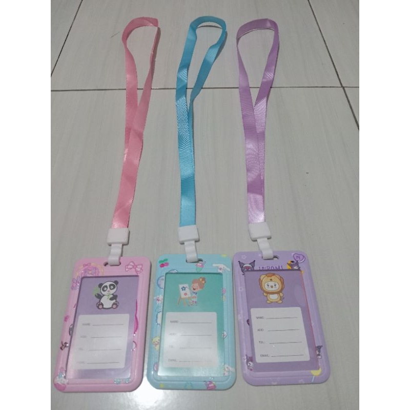 

id card atau name tag berkarakter