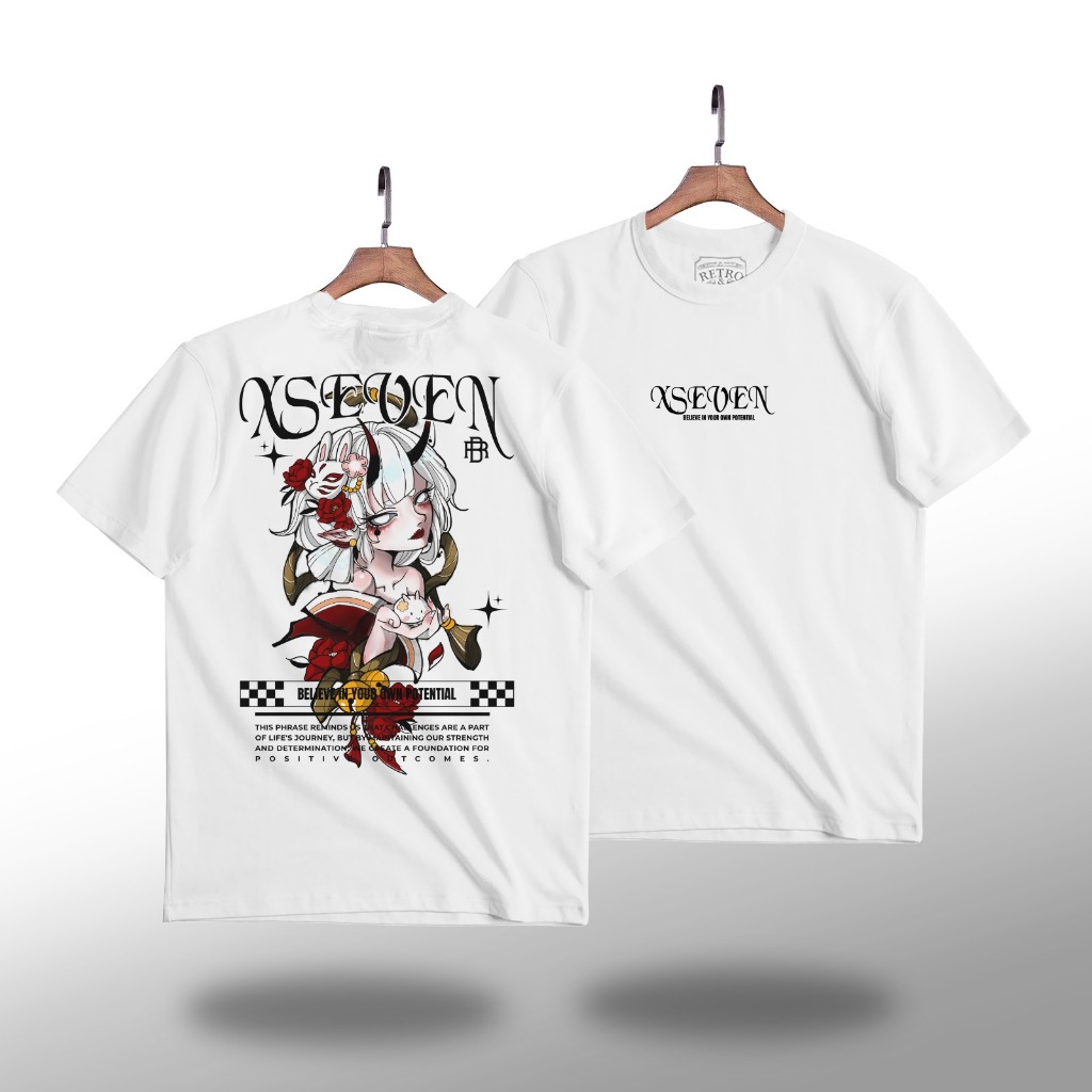 KAOS DISTRO COWOK CEWEK POTENTIAL //KAOS DISTRO //BAJU COWOK CEWEK  DEWASA XSEVEN