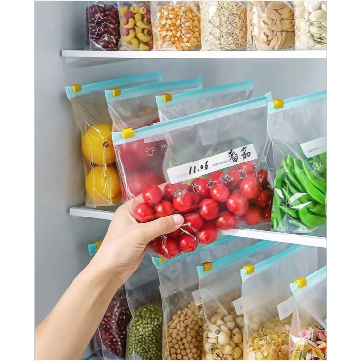 Ziplock Fresh BagKantong plastik ziplock reusable Plastik Makanan Penyimpanan Makanan Makanan Sayura