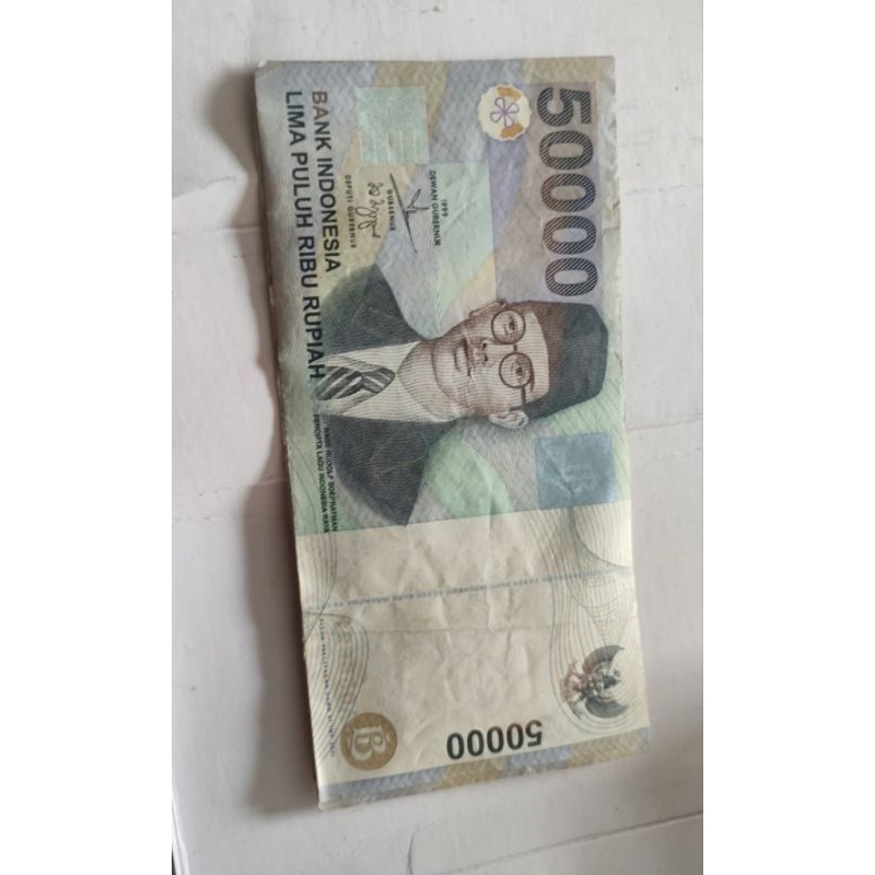 Uang Kuno Rp 50000 WR Supratman Bekas (ORI)