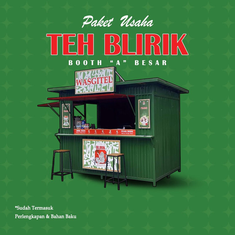 

PAKET USAHA TEH BLIRIK BOOTH “A” BESAR