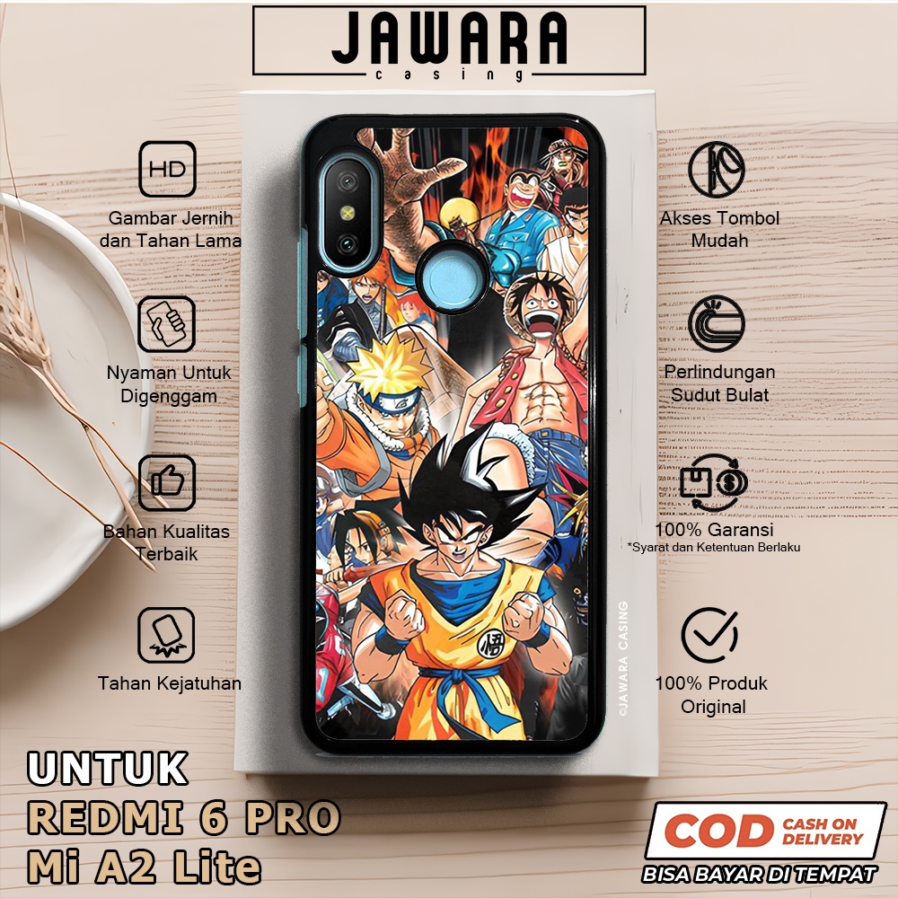 Case Redmi 6 Pro Mi A2 Lite Casing Redmi 6 Pro Mi A2 Lite [SHJP] Premium Case Glossy Case Hp Xiaomi 