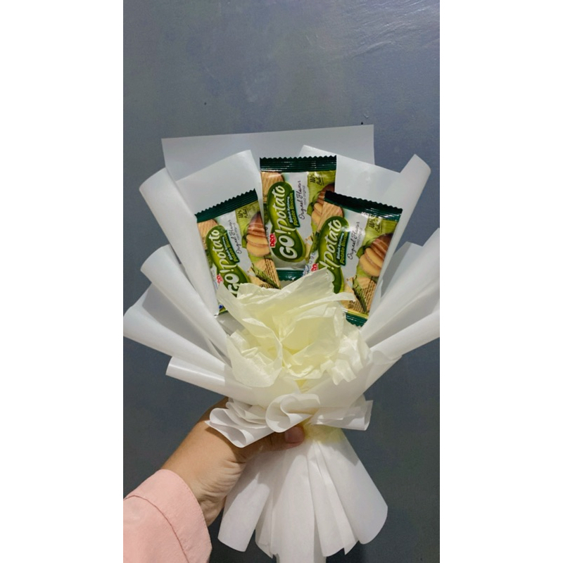 

buket snack 10ribuan,buket go potato,buket snack
