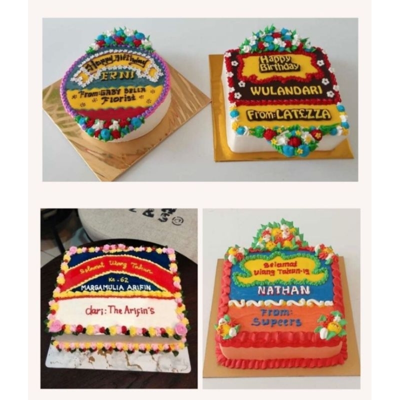 

Cake Papan Bunga Custome cake ulang tahun Graduation ucapan selamat blackforest