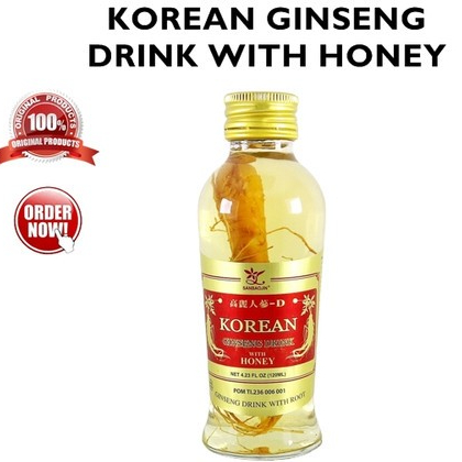 

Sanbaojin Korean Gingseng Drink With Honey120ml / Minuman Korea Gingseng Dengan Madu