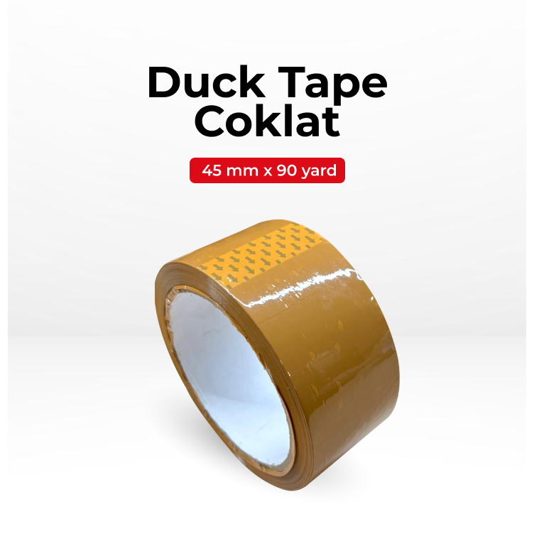 

MEGAPACK Lakban Tape Perekat 45mm x 90 yard Coklat - 24pcs