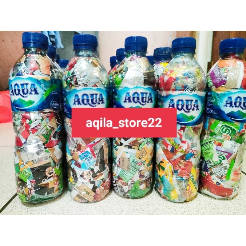 ecobrick botol aqua 600ml