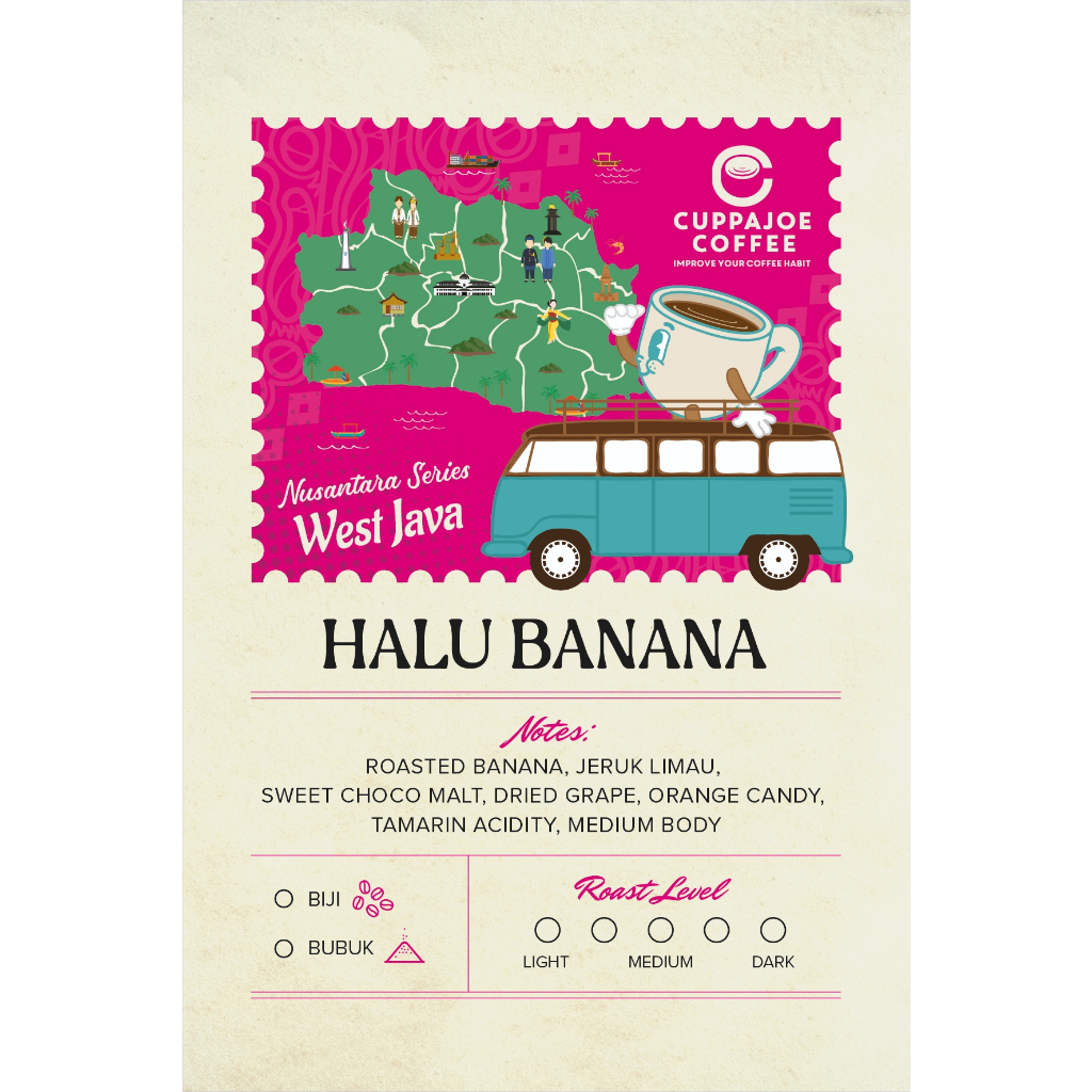 

Kopi Arabika Gunung Halu Banana 250 gram