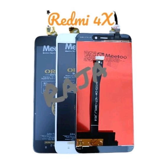 LCD Meetoo Redmi 4X LCD Fullset Redmi 4X Hitam Putih Original Meetoo