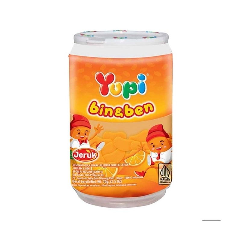 

Yupi Bin & Ben Permen Jeli Cokelat Jeruk 70 g