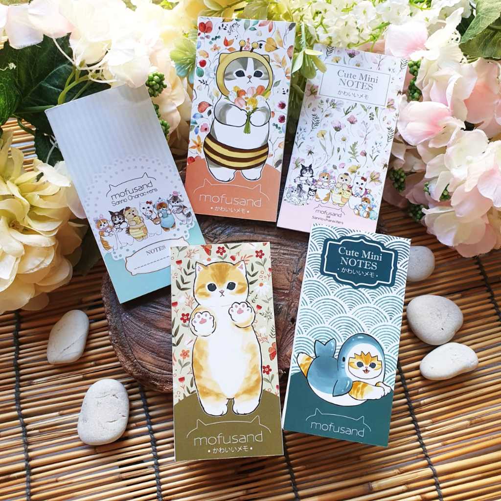 

Mofusand Long Notes Mini Buku Catatan Tulis Notebook Notepad Kitty Cat Kucing Hampers Souvenir