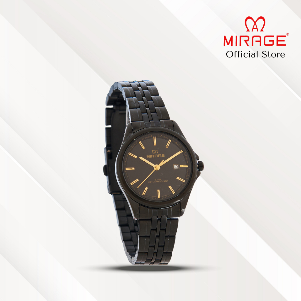 Mirage Jam Tangan Wanita Analog 8709 L Full Black Original Stainless
