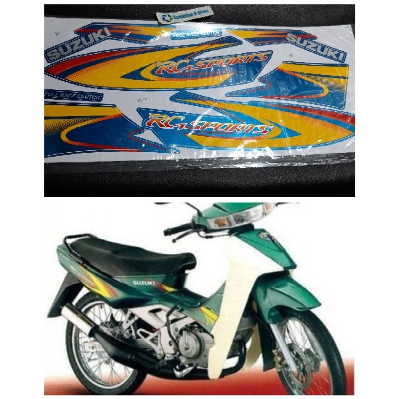 stiker striping list body bodi rg sport satria 2 tak lumba produk malaysia