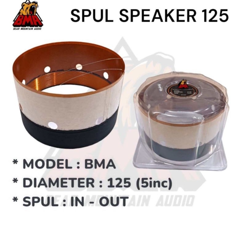spul speaker 5 inch vc 125mm in - out BMA / spool speaker voice coil 5in 125mm lilitan luar dalam or