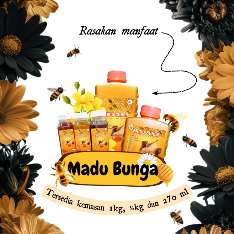 

(PROMO) Madu Bunga Raw Honey (kemasan 270ml)