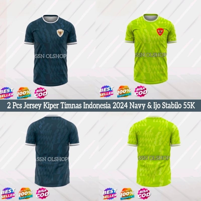 jersey timnas indonesia jersey kiper (Navy) + (ijo Stabilo) 2024 baju bola timnas indonesia baju kip