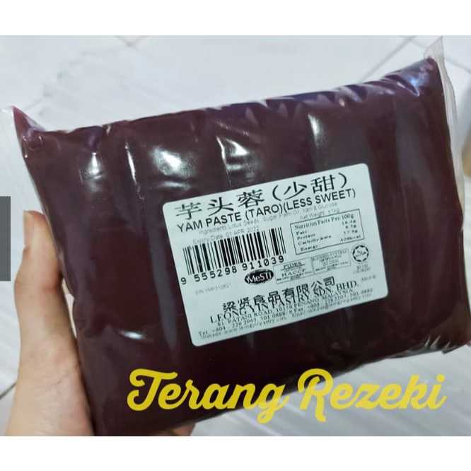 

Isian Mooncake Kue Bulan Yam Lotus Taro Keladi Paste LEONG YIN Lian Yong LESS SUGAR