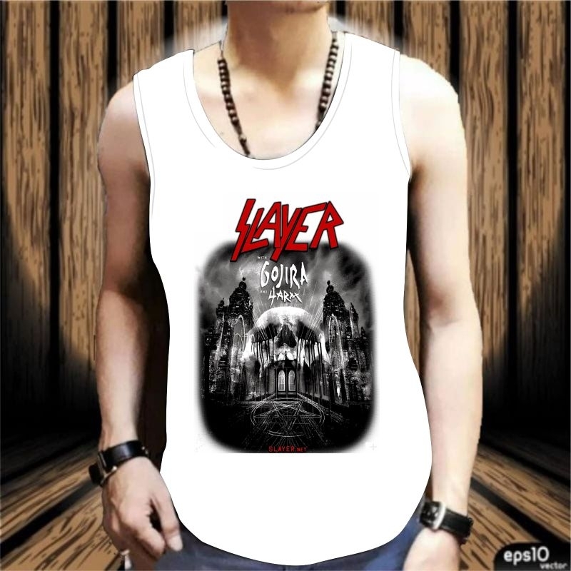 Baju Kaos Distro Singlet Motif BAND ROCK N ROLL/T-Shirt Atasan Pria/Kaos Pria dan Wanita/Kaos Terbar