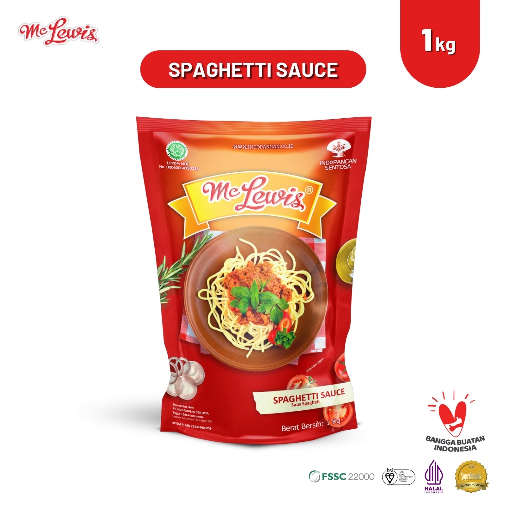 

Terlaris Mc Lewis Spaghetti Bolognese Sauce 1Kg
