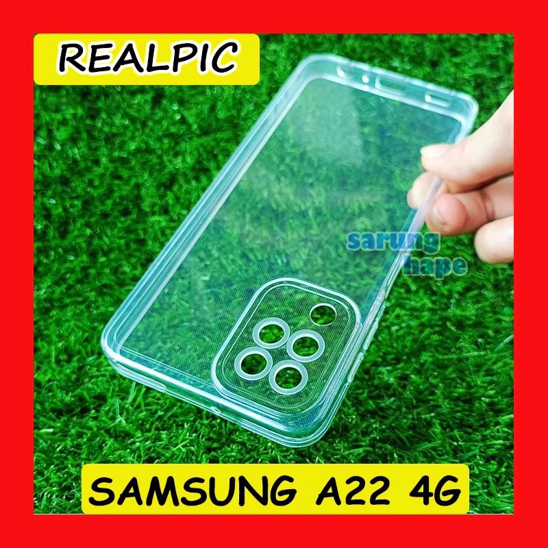 Softcase Silikon Space Transparan Samsung A22 4G, Samsung M22 4G Casing Airbag TPU Protec Camera
